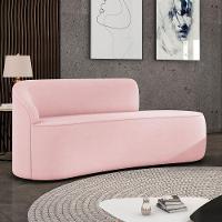 Sofá 3 Lugares Orgânico 180 Cm Morgan Suede Rosa Bebê D03 - D'rossi - 2