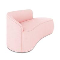 Sofá 3 Lugares Orgânico 180 Cm Morgan Suede Rosa Bebê D03 - D'rossi - 6