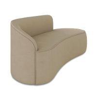 Sofá 3 Lugares Orgânico 180 Cm Morgan Suede Marrom Rato D03 - D'rossi - 6