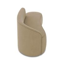 Sofá 3 Lugares Orgânico 180 Cm Morgan Suede Marrom Rato D03 - D'rossi - 7