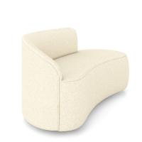 Sofá 2 Lugares Orgânico 140cm Morgan E Poltrona Lua Linho Bege D03 - D'rossi - 7