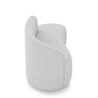 Sofá 2 Lugares Orgânico 140 Cm Morgan Linho Cinza D03 - D'rossi - 7