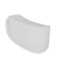 Sofá 2 Lugares Orgânico 140 Cm Morgan Linho Cinza D03 - D'rossi - 8