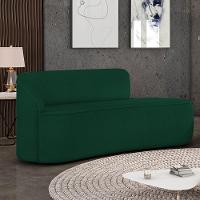 Sofá 2 Lugares Orgânico 140 Cm Morgan Bouclê Verde D03 - D'rossi - 2