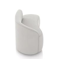 Sofá 2 Lugares Orgânico 140 Cm Morgan Veludo Cinza D03 - D'rossi - 7