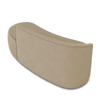 Sofá 2 Lugares Orgânico 140 Cm Morgan Suede Marrom Rato D03 - D'rossi - 8