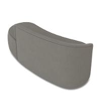 Sofá 2 Lugares Orgânico 140 Cm Morgan Suede Grafite D03 - D'rossi - 8