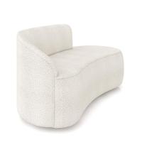 Sofá 2 Lugares Orgânico 140 Cm Morgan Bouclê Off White D03 - D'rossi - 6