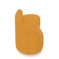 Sofá 2 Lugares Orgânico 140 Cm Morgan Bouclê Mostarda D03 - D'rossi - 7