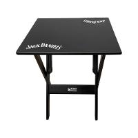 Mesa Dobrável 70x70 Madeira Personalizada Jack Preta - Tarimatã - 2