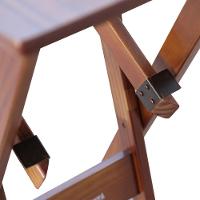 Mesa Bistrô Dobrável Madeira Padrão Imbuia - Tarimatã