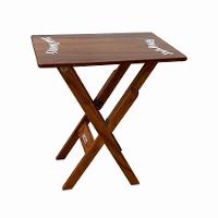 Mesa Aparador Dobrável Madeira 68x43 Personalizada Jack Imbuia - Tarimatã - 2
