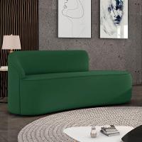 Sofá 3 Lugares Orgânico 180 Cm Morgan Veludo Verde D03 - D'rossi - 2