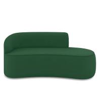 Sofá 3 Lugares Orgânico 180 Cm Morgan Veludo Verde D03 - D'rossi - 5