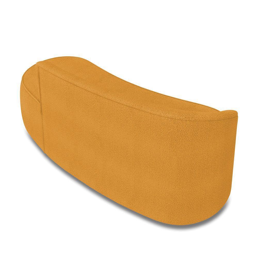 Sofá 3 Lugares Orgânico 180 Cm Morgan Bouclê Mostarda D03 - D'rossi - 8