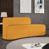 Sofá 3 Lugares Orgânico 180 Cm Morgan Bouclê Mostarda D03 - D'rossi - 2