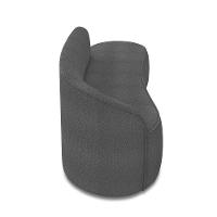 Sofá 3 Lugares Orgânico 180 Cm Morgan Bouclê Grafite D03 - D'rossi - 7