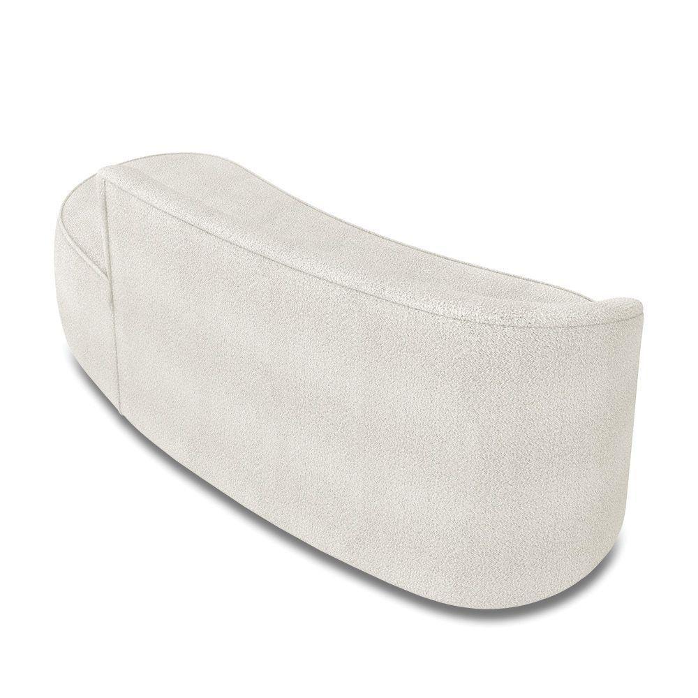 Sofá 3 Lugares Orgânico 180 Cm Morgan Bouclê Off White D03 - D'rossi - 8