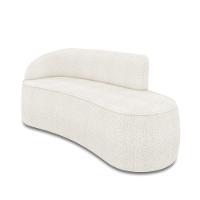 Sofá 3 Lugares Orgânico 180 Cm Morgan Bouclê Off White D03 - D'rossi - 1