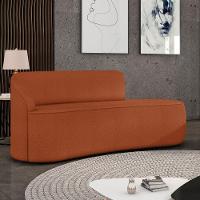 Sofá 3 Lugares Orgânico 180 Cm Morgan Bouclê Terracota D03 - D'rossi - 2