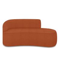 Sofá 3 Lugares Orgânico 180 Cm Morgan Bouclê Terracota D03 - D'rossi - 5