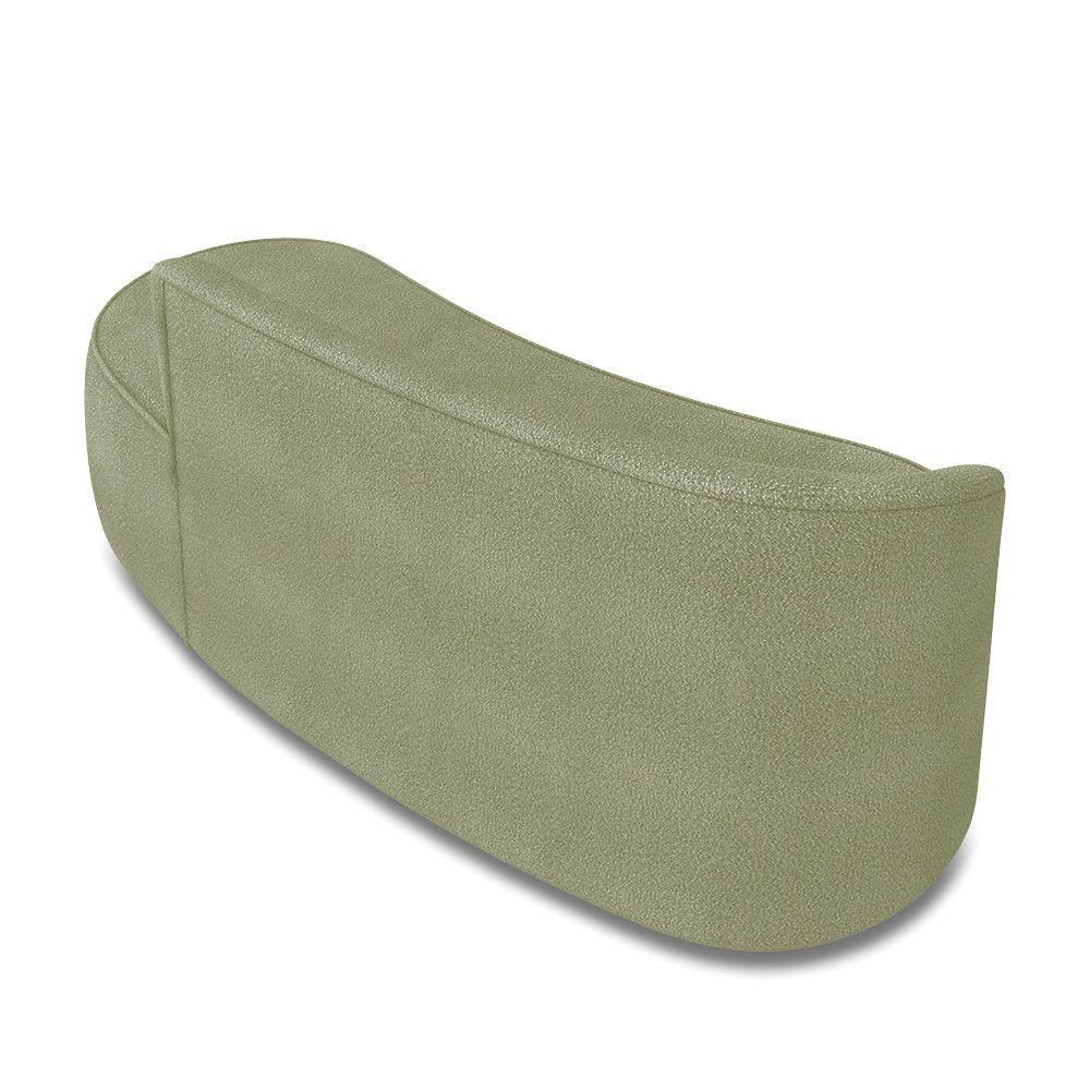 Sofá 3 Lugares Orgânico 180 Cm Morgan Bouclê Pistache D03 - D'rossi - 8