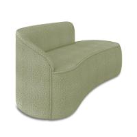 Sofá 3 Lugares Orgânico 180 Cm Morgan Bouclê Pistache D03 - D'rossi - 6