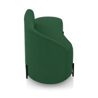 Sofá 2 Lugares Orgânico 140cm Pé Ferro Preto Morgan Veludo Verde D03 - D'rossi - 7