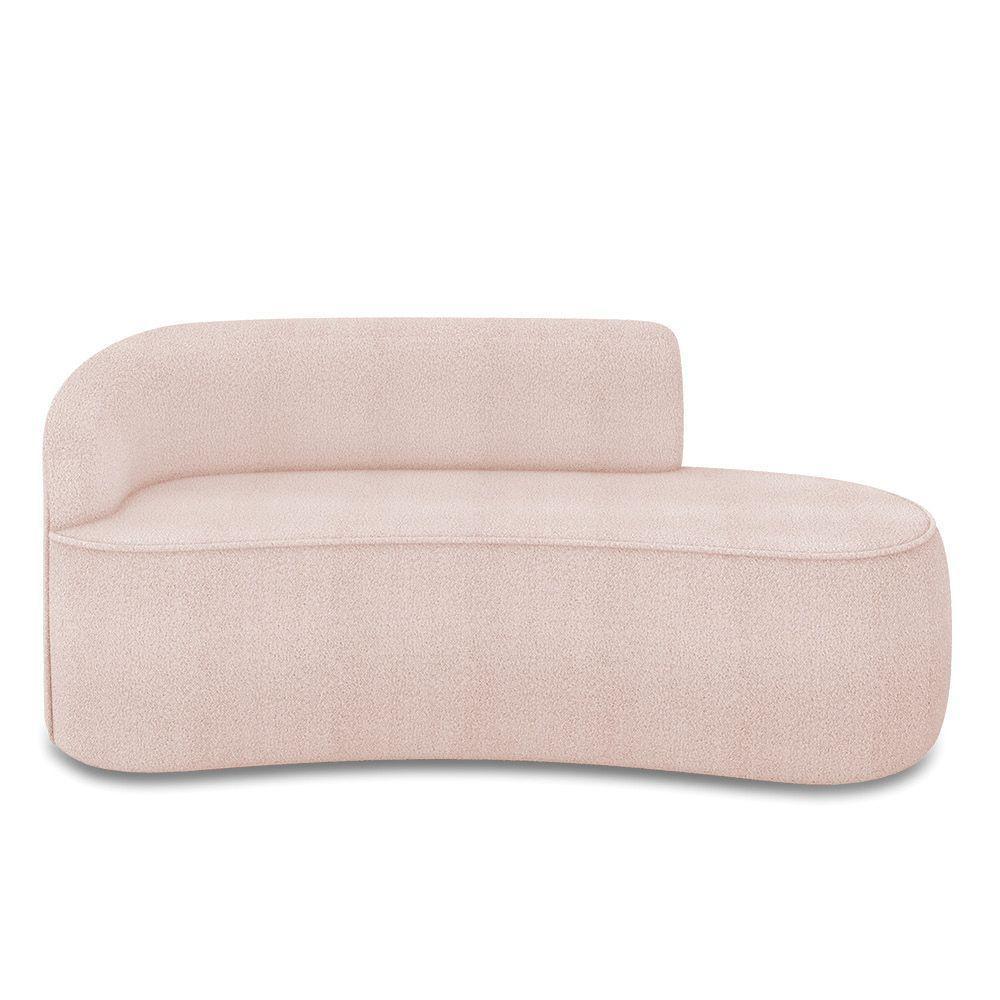 Sofá 3 Lugares Orgânico 180 Cm Morgan Bouclê Rosê D03 - D'rossi - 5