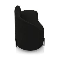 Sofá 2 Lugares Orgânico 140cm Pé Ferro Preto Morgan Suede Preto D03 - D'rossi - 7