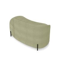 Sofá 2 Lugares Orgânico 140cm Pé Ferro Preto Morgan Bouclê Pistache D03 - D'rossi - 8