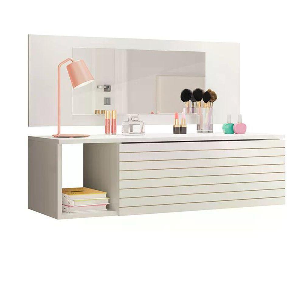 Penteadeira Joy Branco - Peternella Móveis Branco - 1