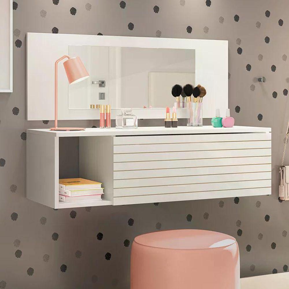 Penteadeira Joy Branco - Peternella Móveis Branco - 2