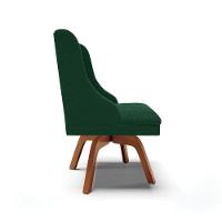 Cadeira Sala De Jantar Giratória Mm35 Liz Bouclê Verde D03 - D'rossi - 6