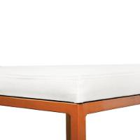 Banqueta Alta Para Cozinha Industrial Kit 2 Nick Bronze E Sintético Branco D03 - D'rossi - 8