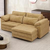 Sofá Retrátil Para Sala De Estar 2 Lugares 175cm Riza S03 Couro Soft Bege - Lyam Decor - 2