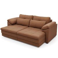 Sofá Retrátil Para Sala De Estar 2 Lugares 175cm Riza S03 Couro Soft Mel - Lyam Decor - 7