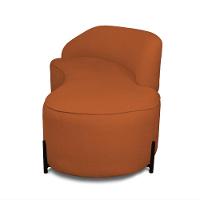 Sofá 4 Lugares Orgânico 220cm Pé Ferro Preto Morgan Bouclê Terra D03 - D'rossi - 6