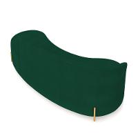 Sofá 4 Lugares Orgânico 220cm Pé Dourado Morgan Bouclê Verde D03 - D'rossi - 8