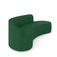 Sofá 4 Lugares Orgânico 220cm Morgan E Poltrona Lua Veludo Verde D03 - D'rossi - 7