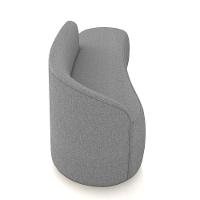 Sofá 4 Lugares Orgânico 220 Cm Morgan Linho Grafite D03 - D'rossi - 2