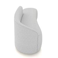 Sofá 4 Lugares Orgânico 220 Cm Morgan Linho Cinza D03 - D'rossi - 7