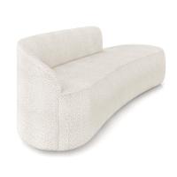 Sofá 4 Lugares Orgânico 220cm Morgan E 2 Poltronas Lua Bouclê Off White D03 - D'rossi - 7