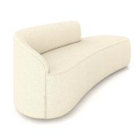 Sofá 4 Lugares Orgânico 220cm Morgan E 2 Poltronas Lua Linho Bege D03 - D'rossi - 7