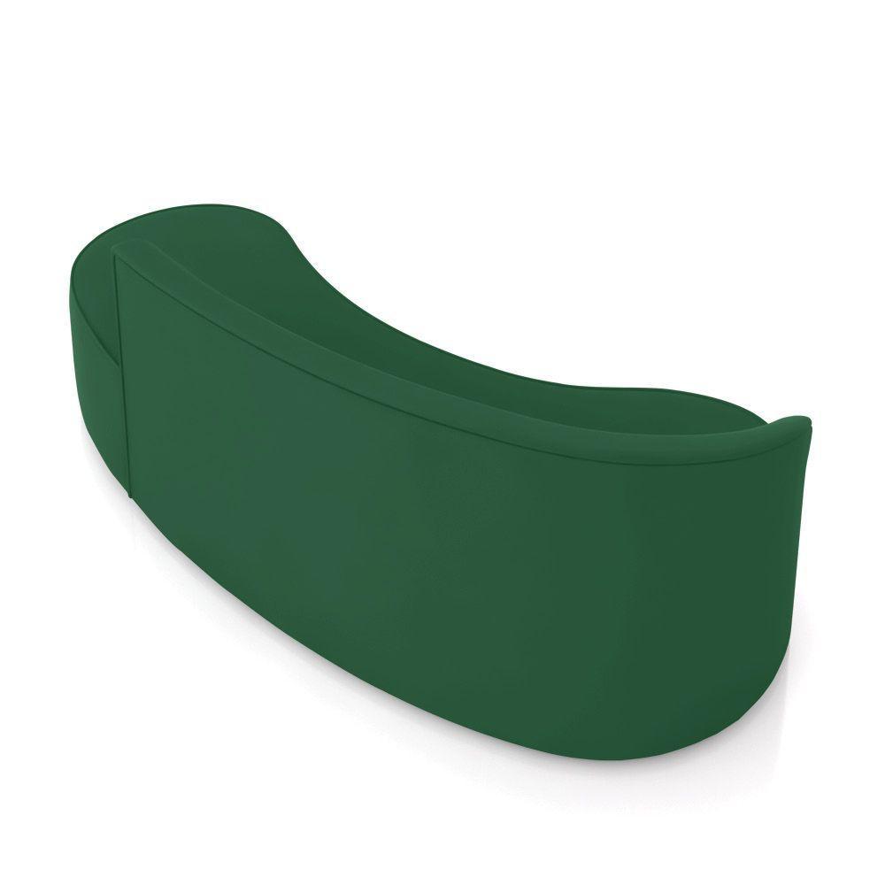 Sofá 4 Lugares Orgânico 220 Cm Morgan Veludo Verde D03 - D'rossi - 8