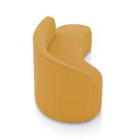 Sofá 4 Lugares Orgânico 220 Cm Morgan Veludo Mostarda D03 - D'rossi - 6