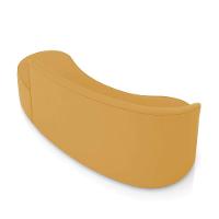 Sofá 4 Lugares Orgânico 220 Cm Morgan Veludo Mostarda D03 - D'rossi - 8