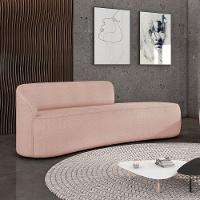 Sofá 4 Lugares Orgânico 220 Cm Morgan Bouclê Rosê D03 - D'rossi - 2