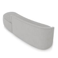 Sofá 4 Lugares Orgânico 220 Cm Morgan Suede Cinza D03 - D'rossi - 8