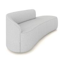 Sofá 4 Lugares Orgânico 220cm Morgan E 2 Poltronas Lua Linho Cinza D03 - D'rossi - 7